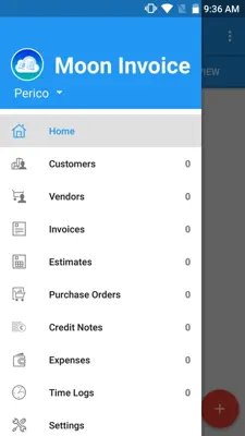 Moon Invoice - Time Tracking android App screenshot 2